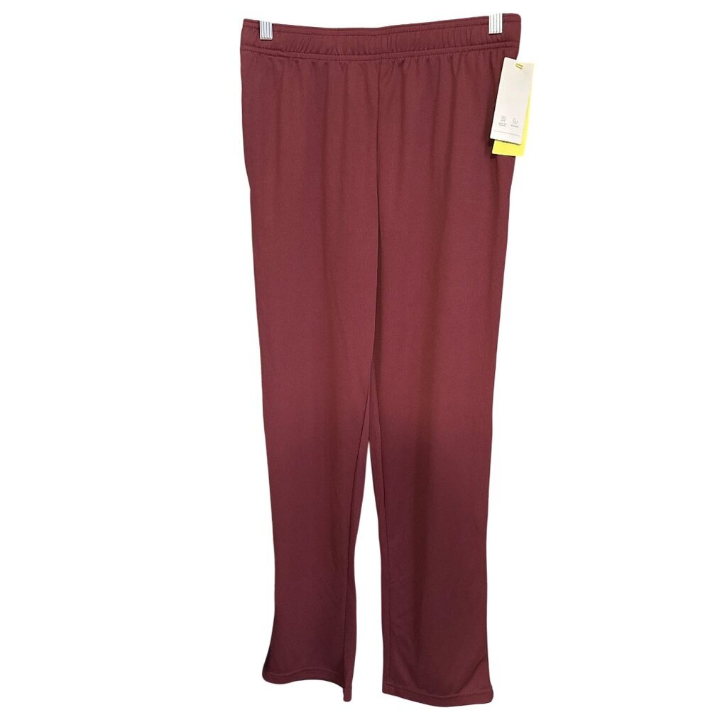 All In Motion Womens Mid-Rise Burgundy Jogger Pants Size XL